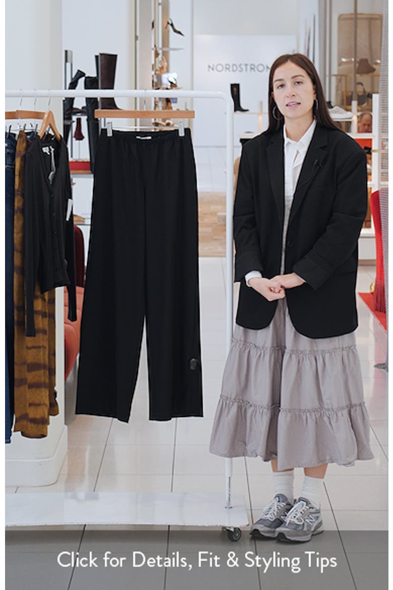 The Pull On Plaid Wide Leg Trousers video