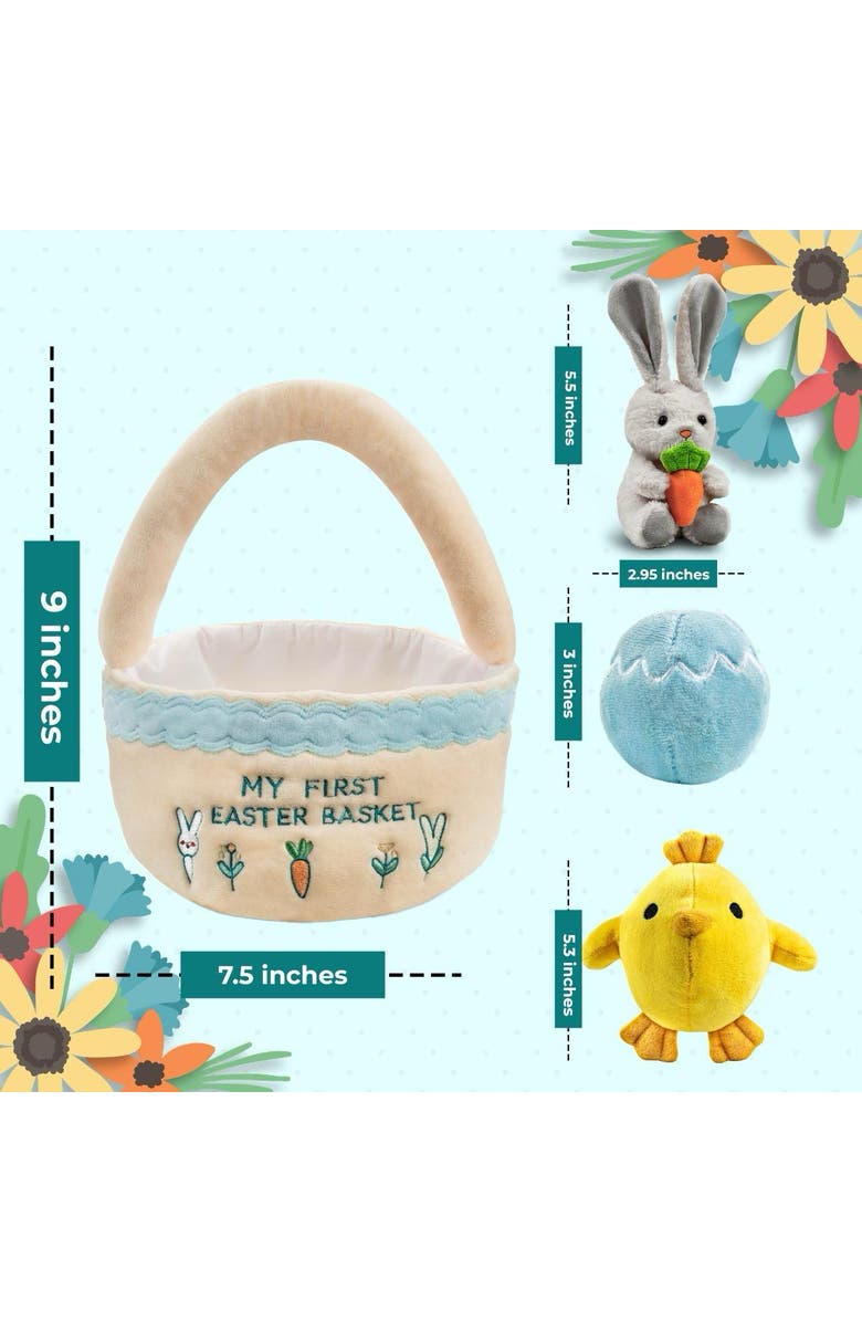 Sperric Easter Plush Baby Playset with Basket and Bunny, Alternate, color, 