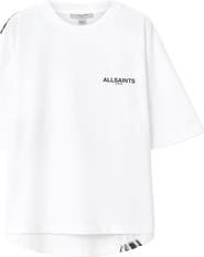 AllSaints Swoop Amelie Oversize Cotton Graphic T-Shirt