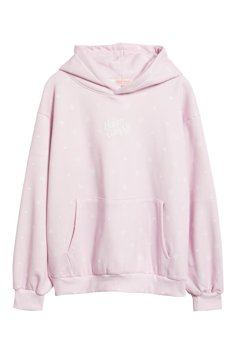 Snow Angel Graphic Hoodie, Alternate, color, LIGHT PINK