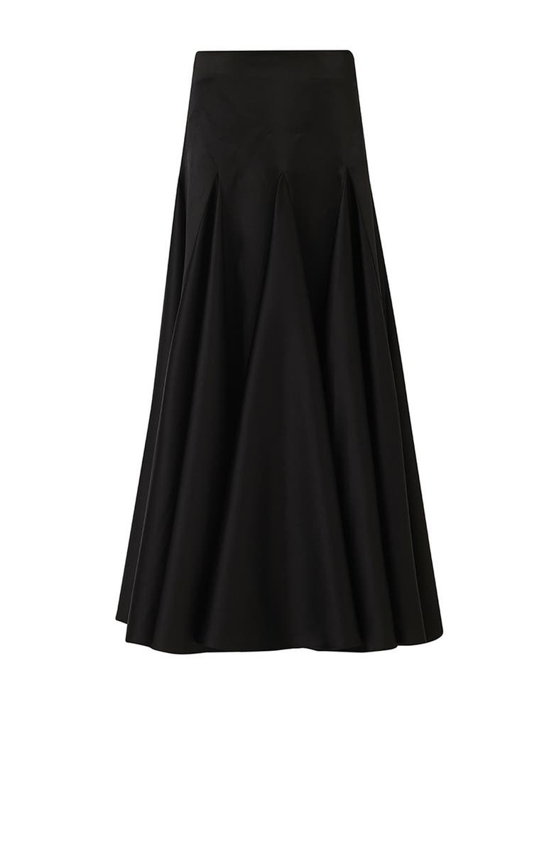Leem Flared Godet Skirt, Main, color, Black