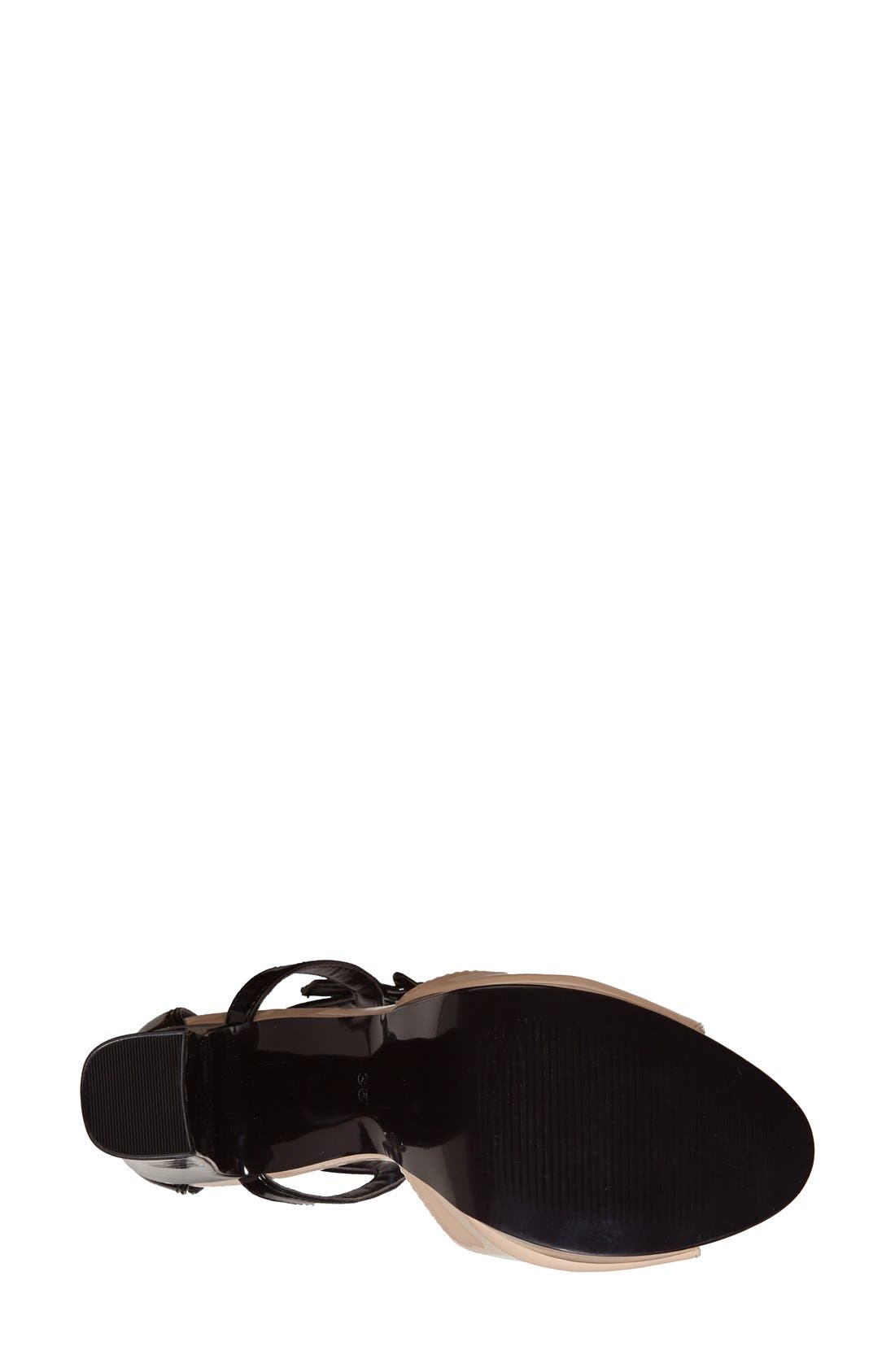 Topshop 'Lena' Ankle Strap Platform Sandal, Alternate, color, 
