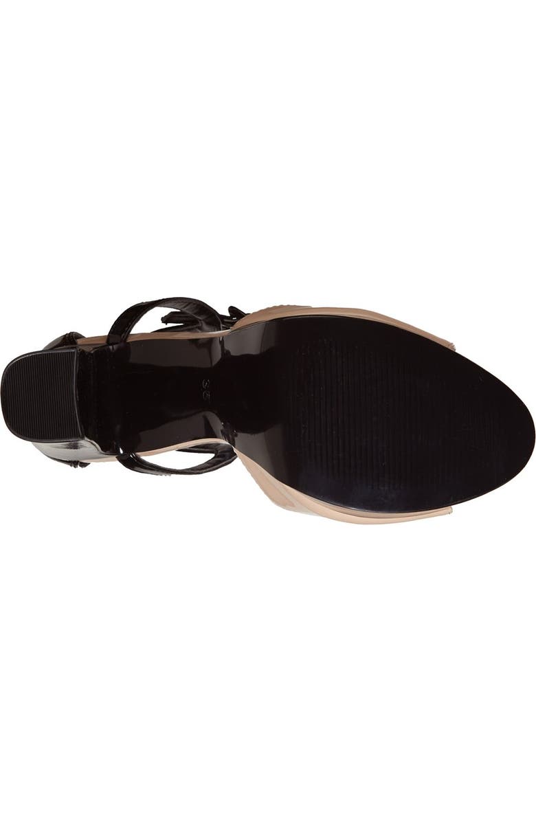 Topshop 'Lena' Ankle Strap Platform Sandal, Alternate, color,