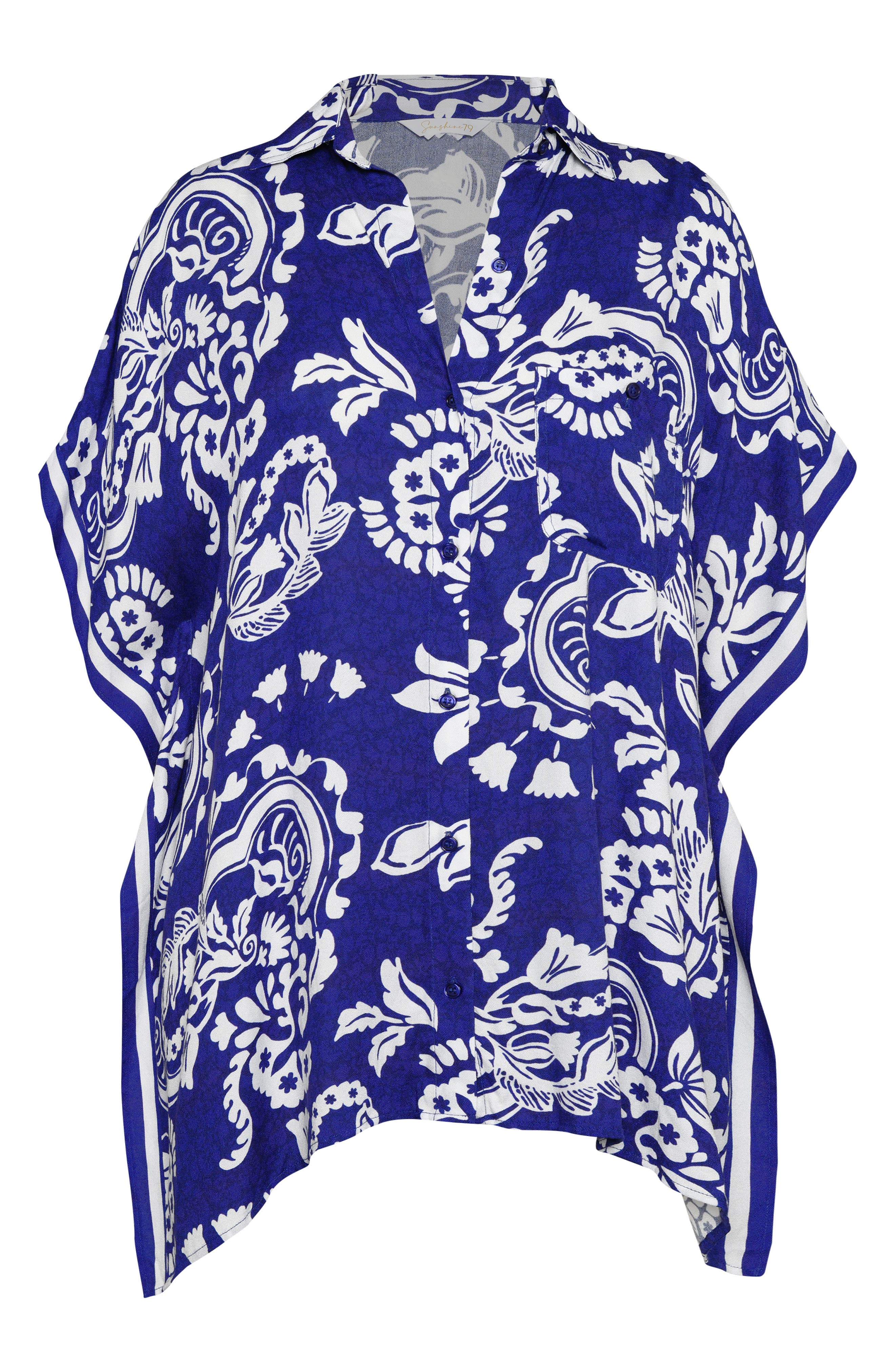 Sunshine 79 Flower Resort Cover-Up Shirt (Women) | Nordstromrack