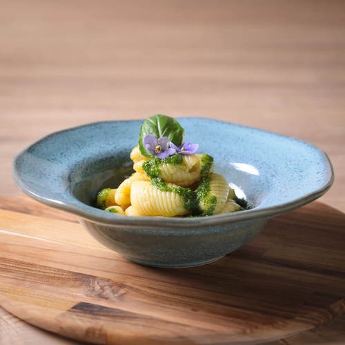 Porto Brasil Dessert/deep Rim Plate Set Of 4 In Blue