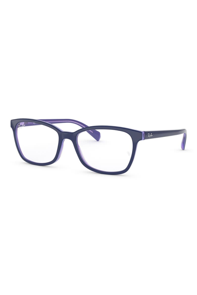 54mm Square Optical Glasses, Alternate, color, BLUE