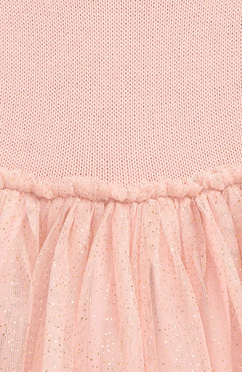 Nordstrom Long Sleeve Mixed Media Dress, Alternate, color, 