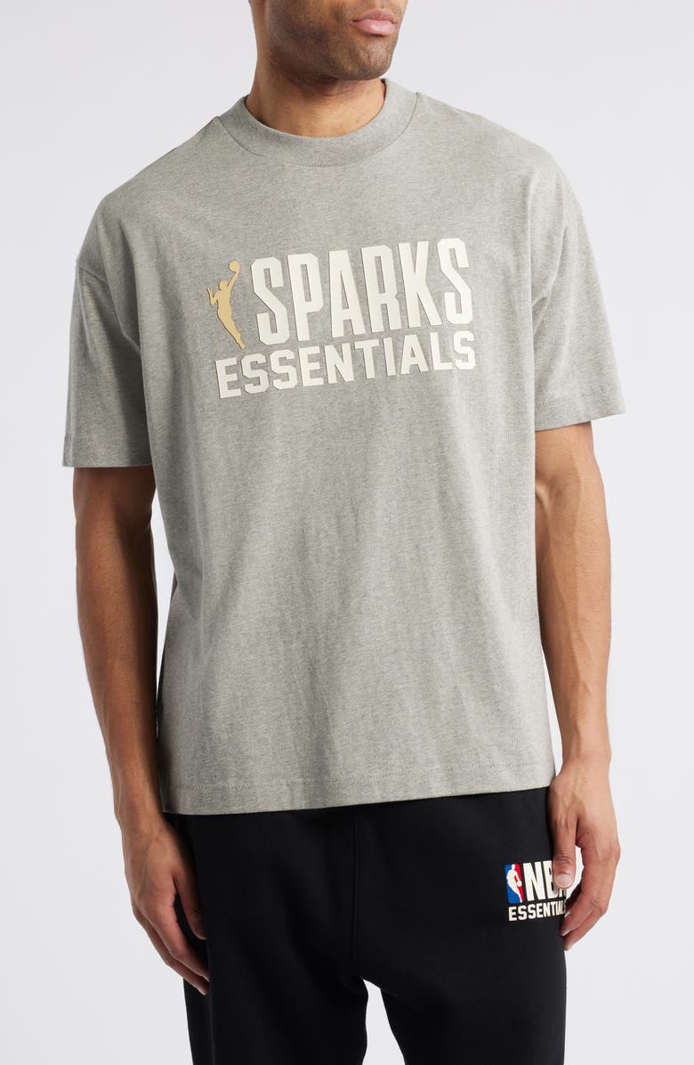 Fear of God Essentials x WNBA Los Angeles Sparks Graphic T-Shirt, Main, color, Warm Heather