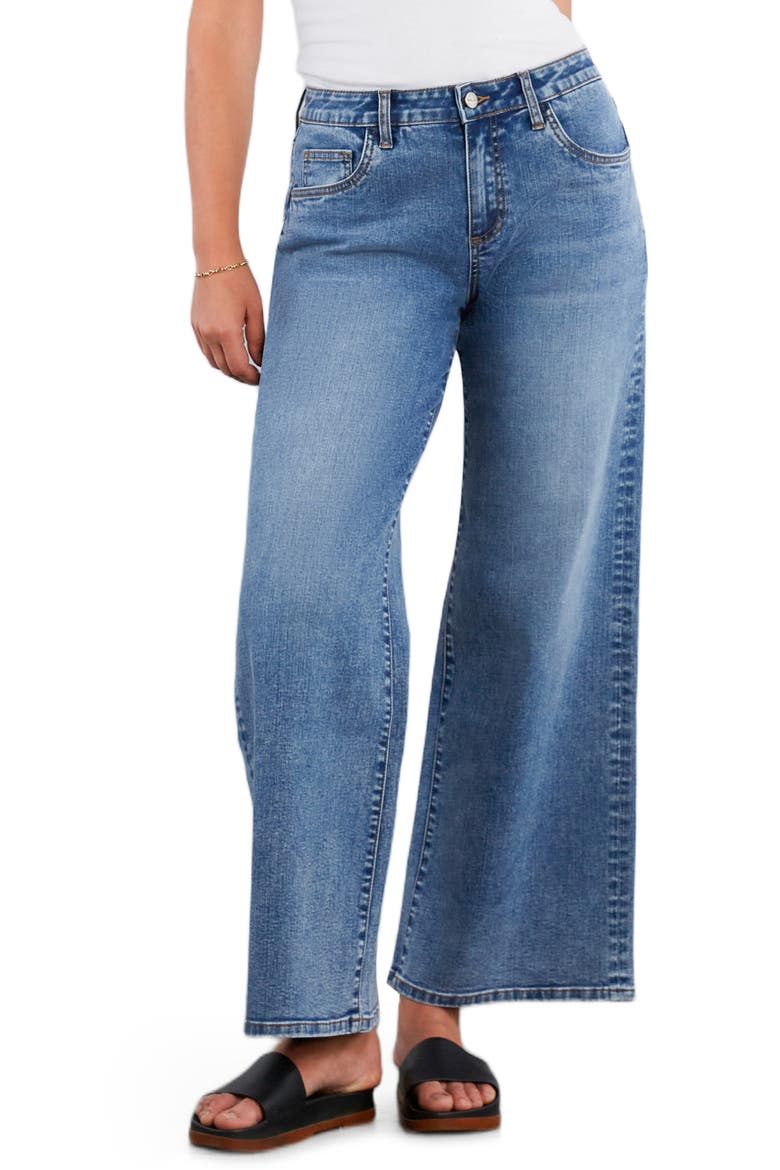 Relaxed Wide Leg Jeans, Main, color, RELAXED BLUE