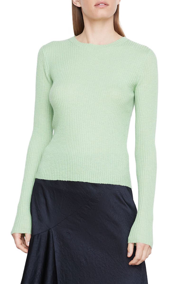 Vince Rib Cashmere & Silk Crewneck Sweater, Main, color,
