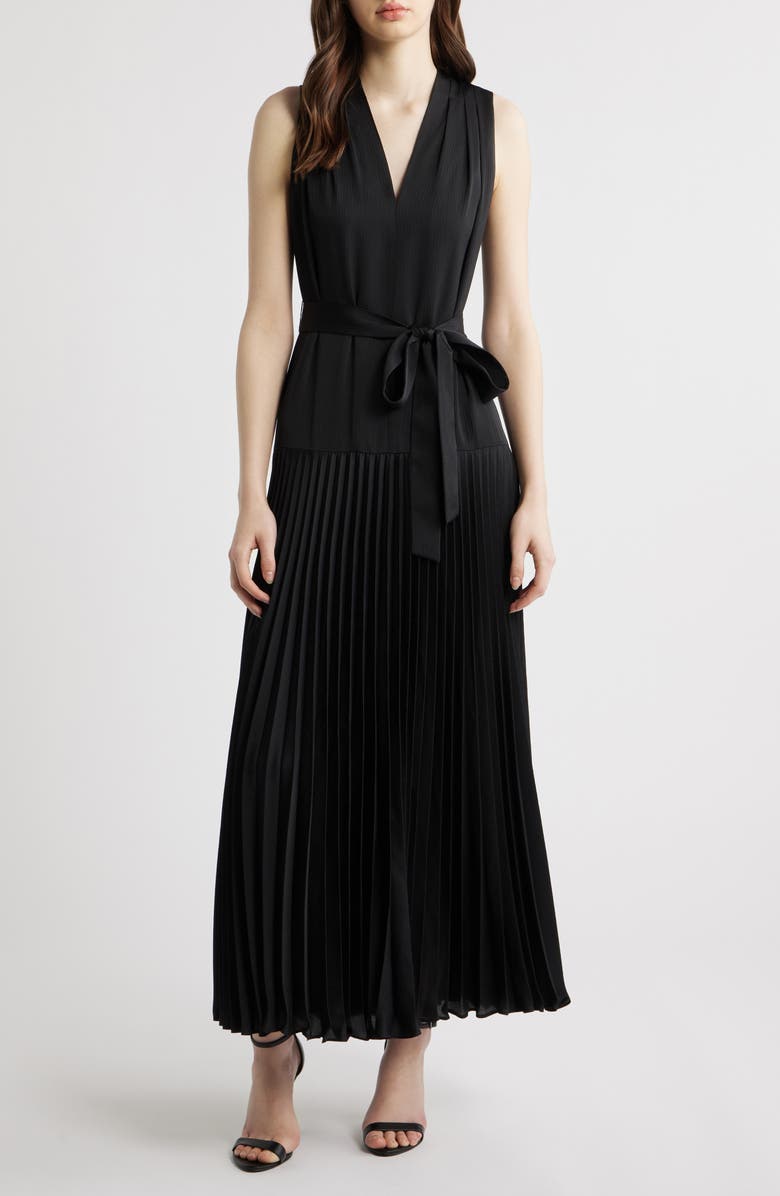 KOBI HALPERIN Viva Pleated Sleeveless Maxi Dress, Main, color,