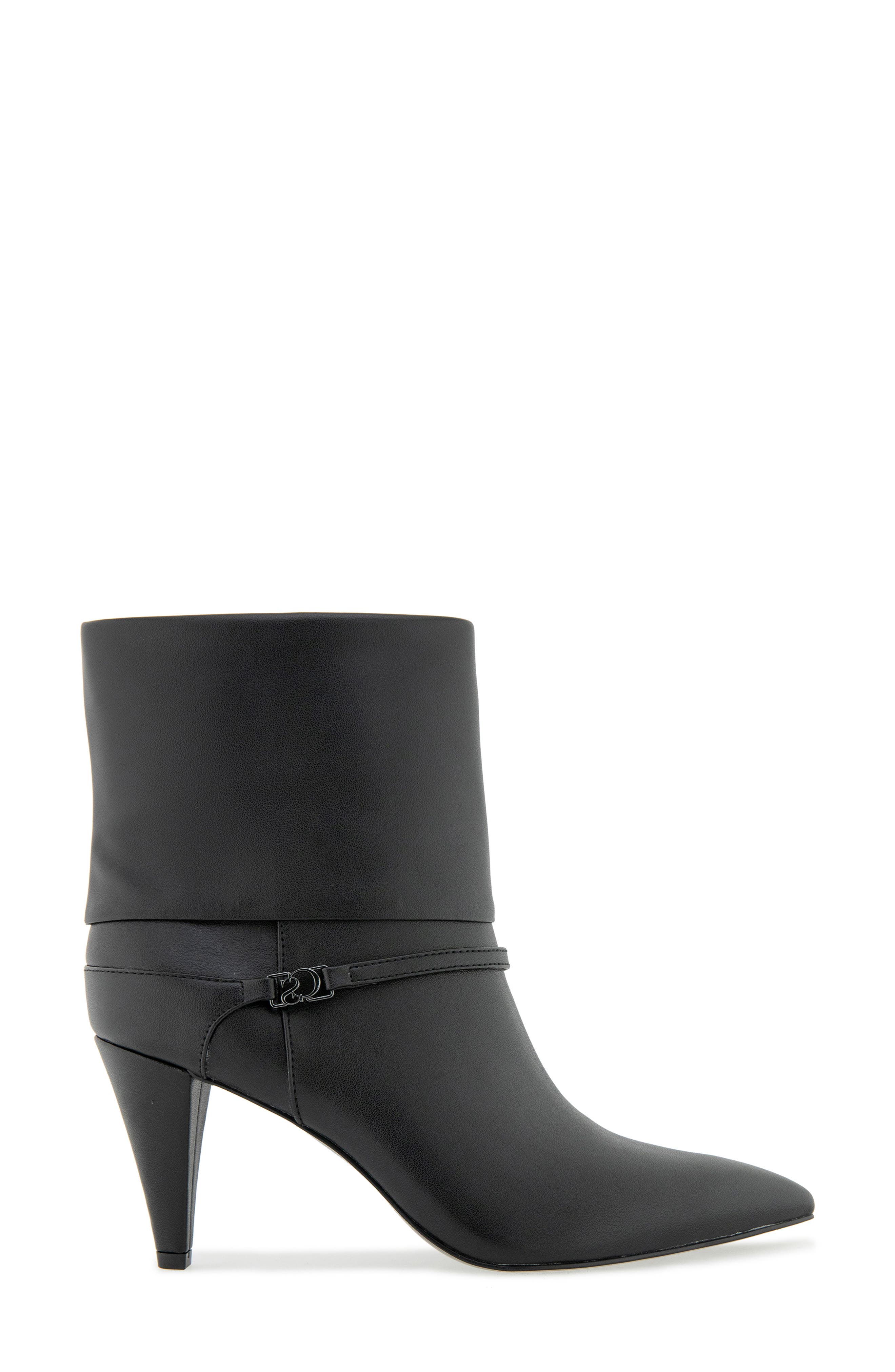 Maise Cone Heel Bootie, Alternate, color, BLACK