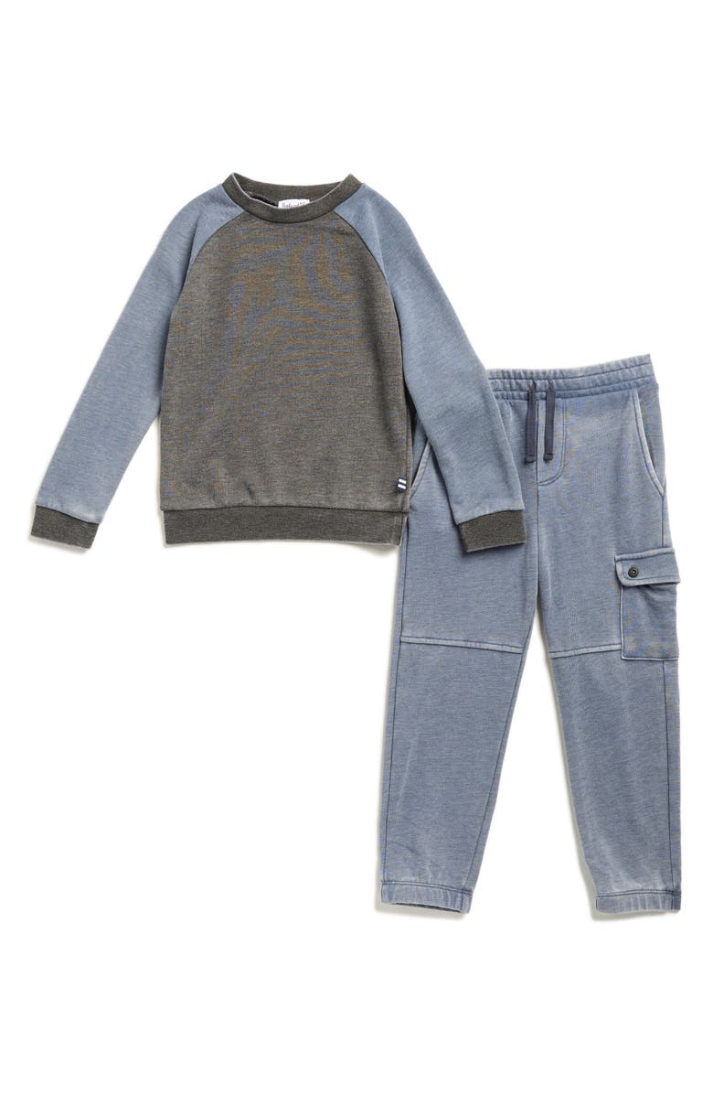 Splendid Kids' Colorblocked Sweatshirt & Joggers Set, Main, color, 