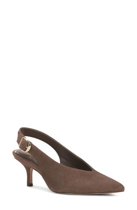 Talmie Faux Leather Slingback Pump