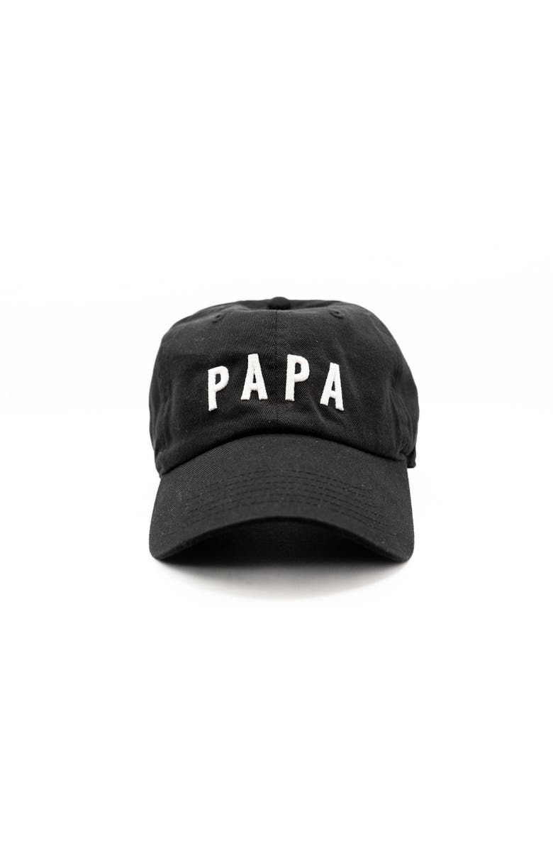 Rey To Z Papa Hat, Main, color, Black