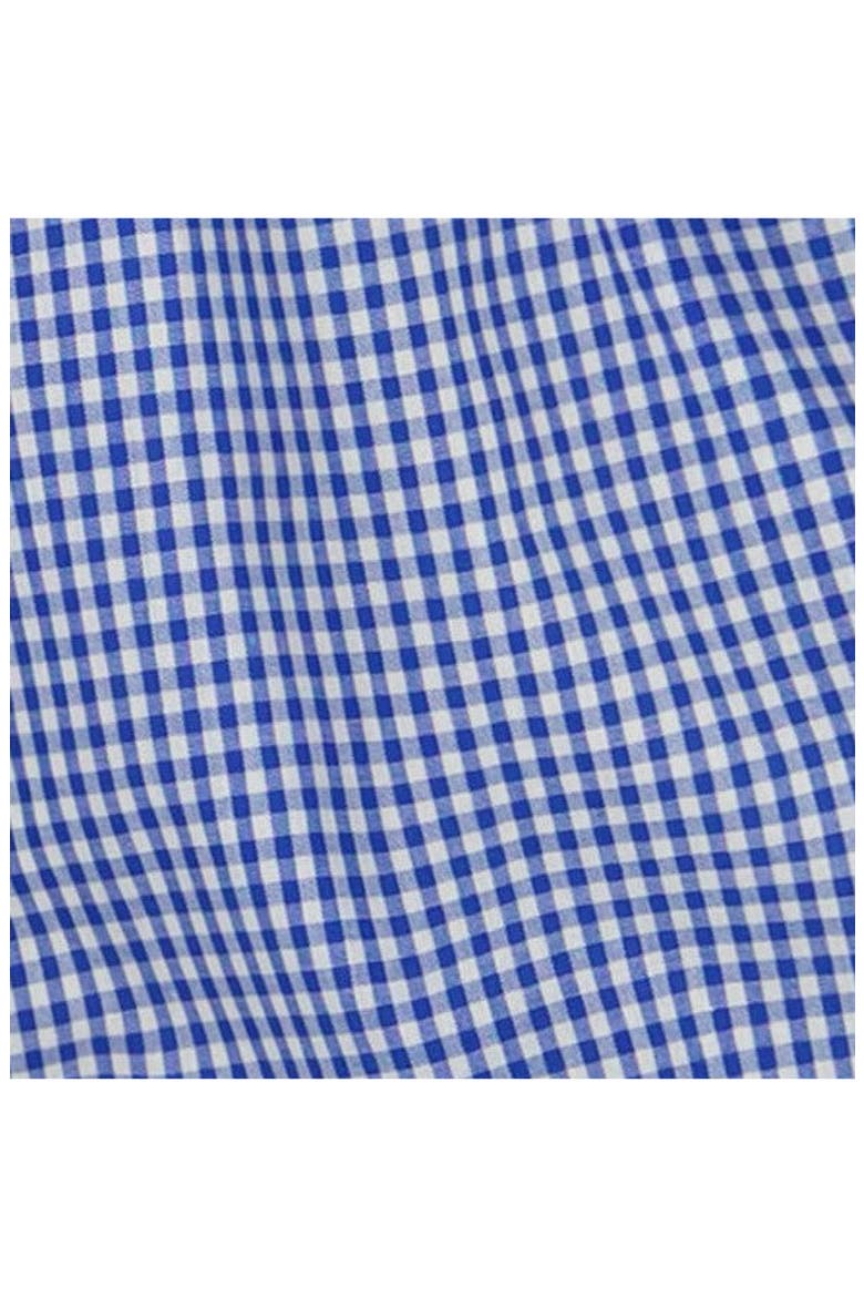 Molly Smocked Flutter Sleeve Top Blue Mini Check, Alternate, color, Blue Mini Check