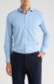 TOM BAINE Performance Stretch Winkle Free Button-Up Shirt