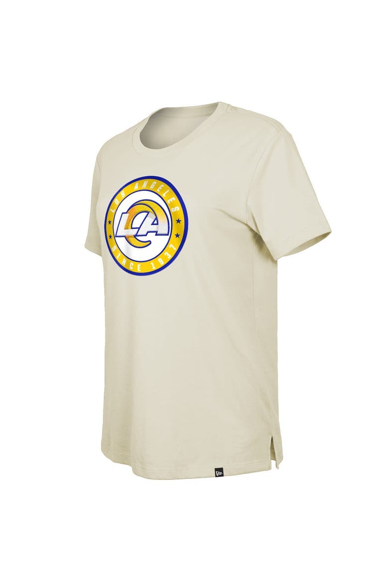 Women's New Era  Cream Los Angeles Rams 2023 NFL Draft T-Shirt, Alternate, color, Cream