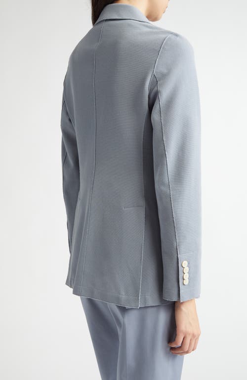 Eleventy Single Breasted Cotton Blend Blazer In Dust