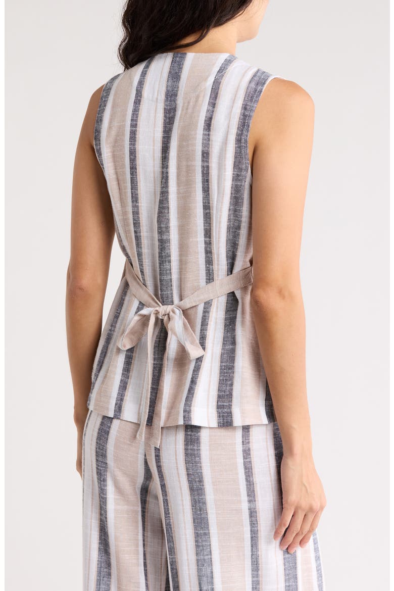 Valencia Vest, Alternate, color, LINEN STRIPE