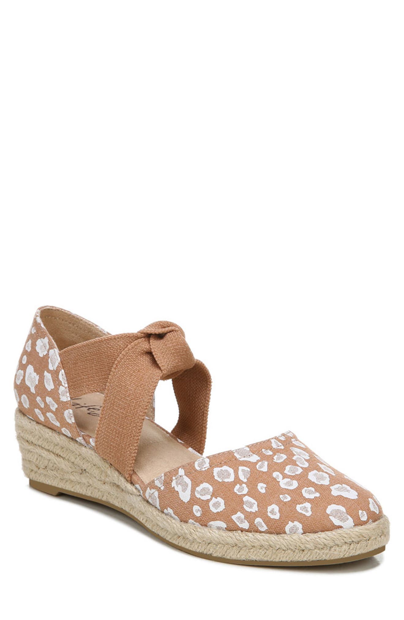 Kascade Wedge Espadrille Sandal - Wide Width Available, Main, color, TAN FABRIC