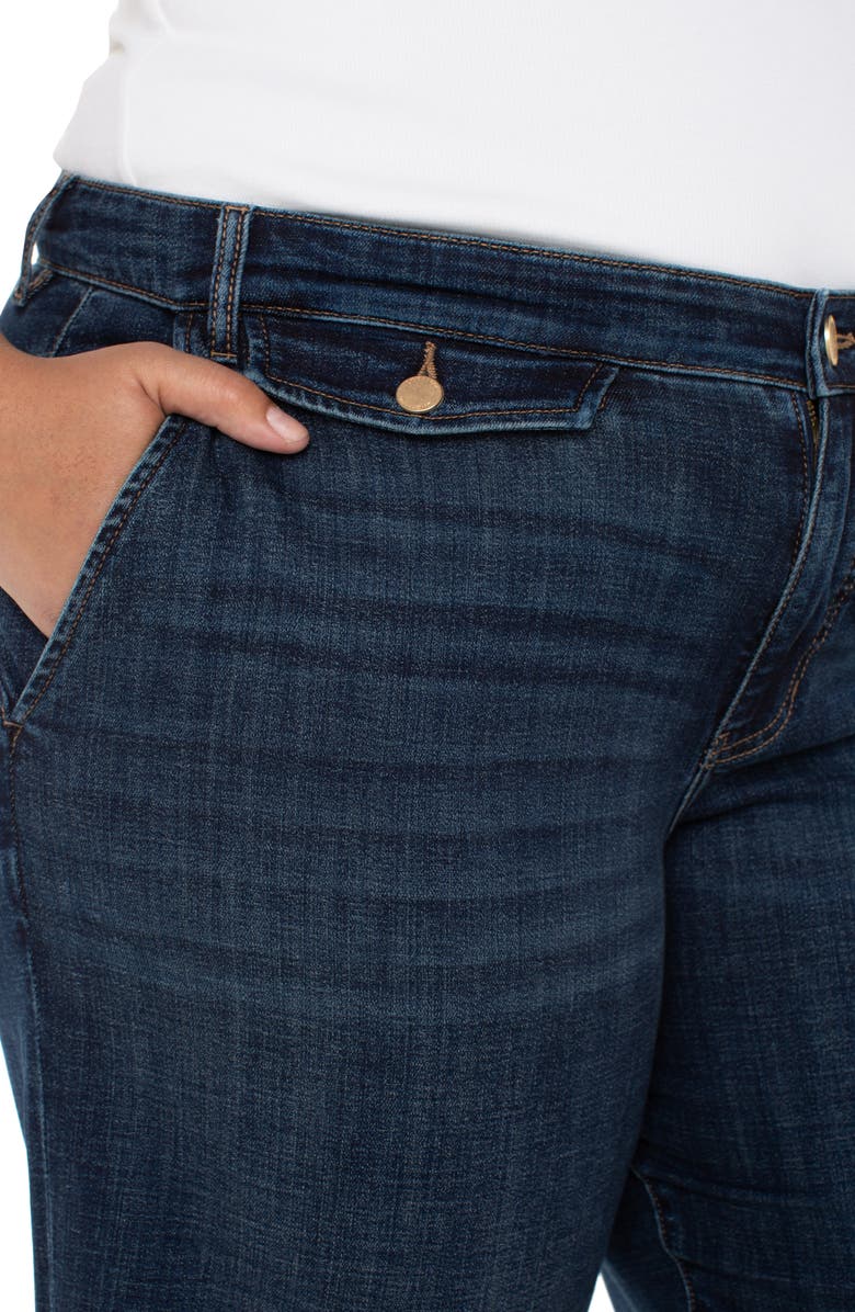 Liverpool Los Angeles Stride High Waist Crop Wide Leg Jeans, Alternate, color, Albany