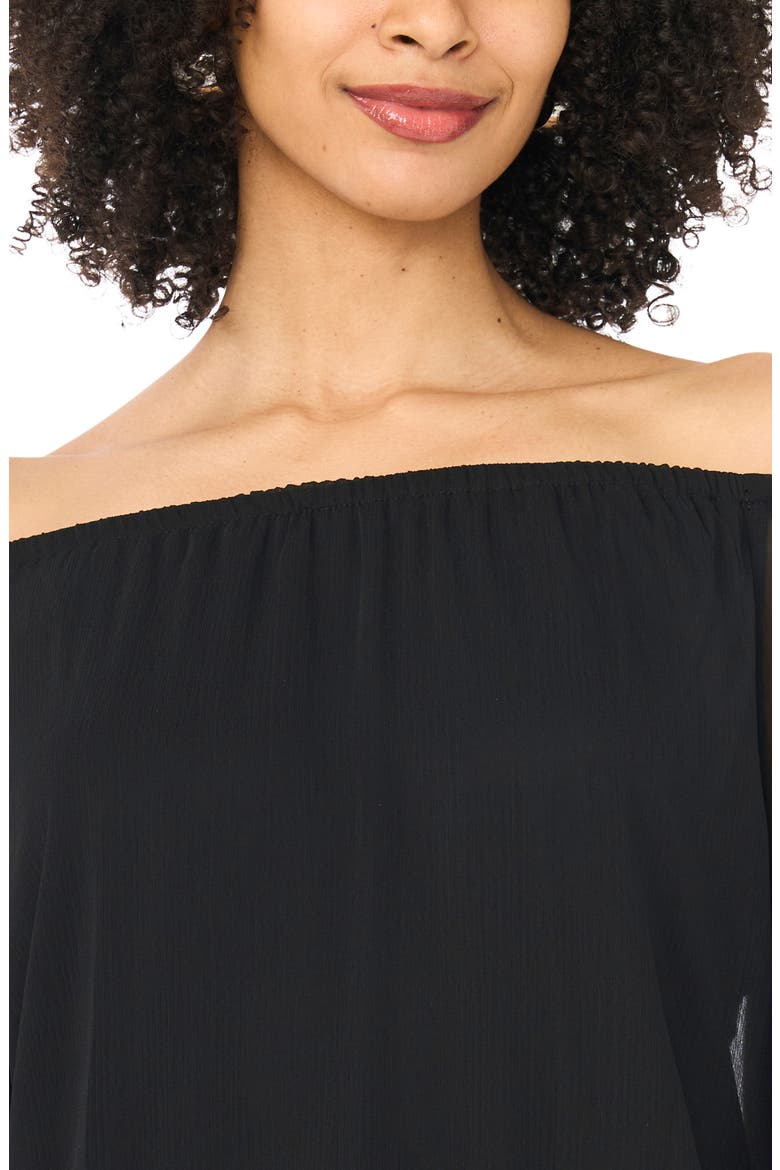 Off the Shoulder Top, Alternate, color, RICH BLACK