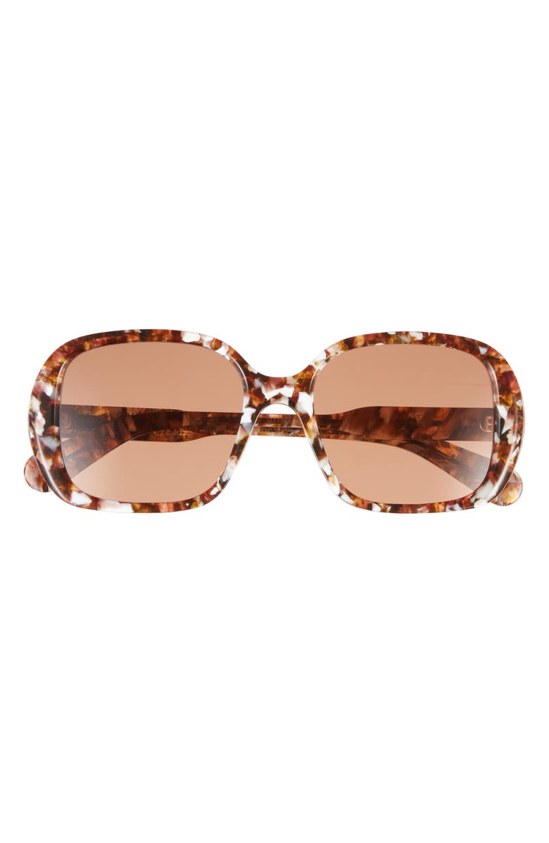 Chloé Square Sunglasses, Main, color, Havana Havana Brown