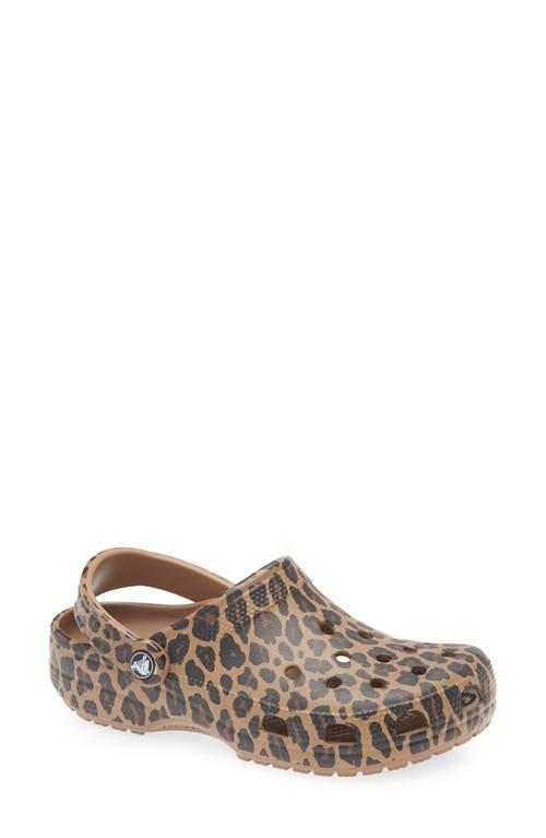 Crocs Classic Animal Clog In Brown