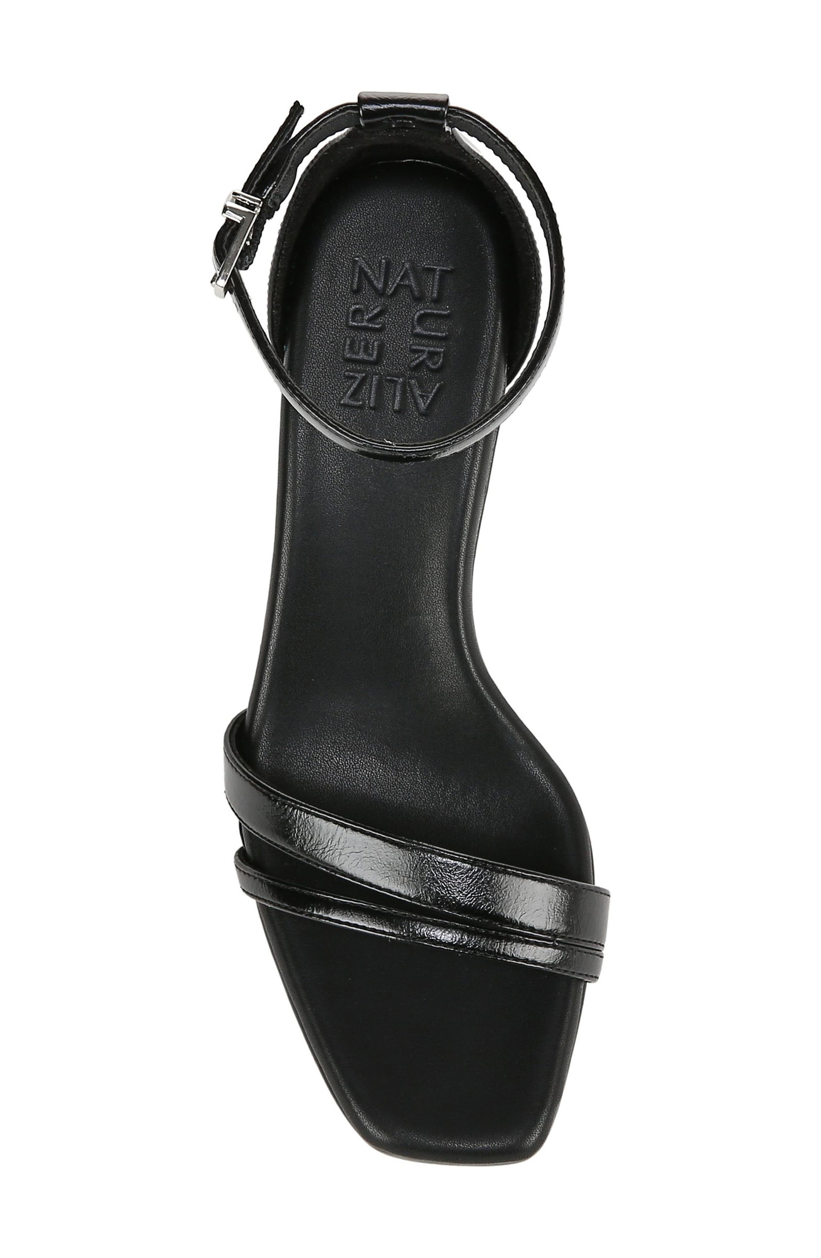 Naturalizer Khloe Ankle Strap Sandal, Alternate, color, Black