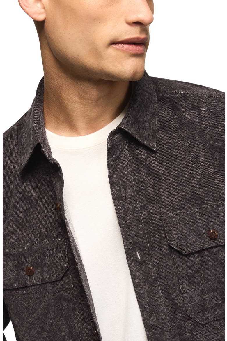 Printed Corduroy Workshirt, Alternate, color, BLACK PRINT