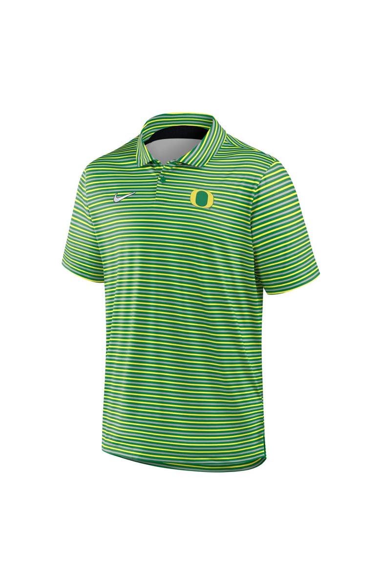 Nike Men's Nike Green Oregon Ducks 2025 Coaches Premium Tour Stripe Dri-FIT Polo, Alternate, color, Green