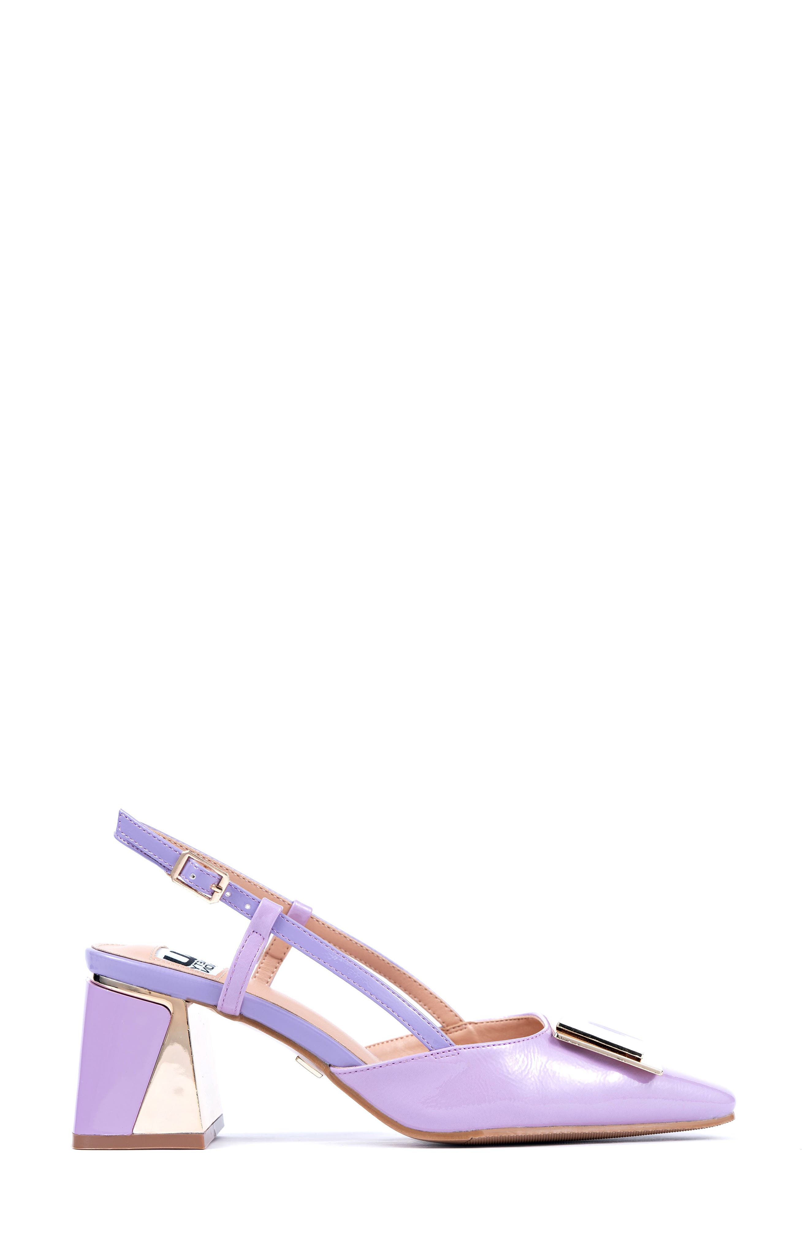Maddie Pointed Toe Slingback Pump, Alternate, color, LAVENDER MULTI