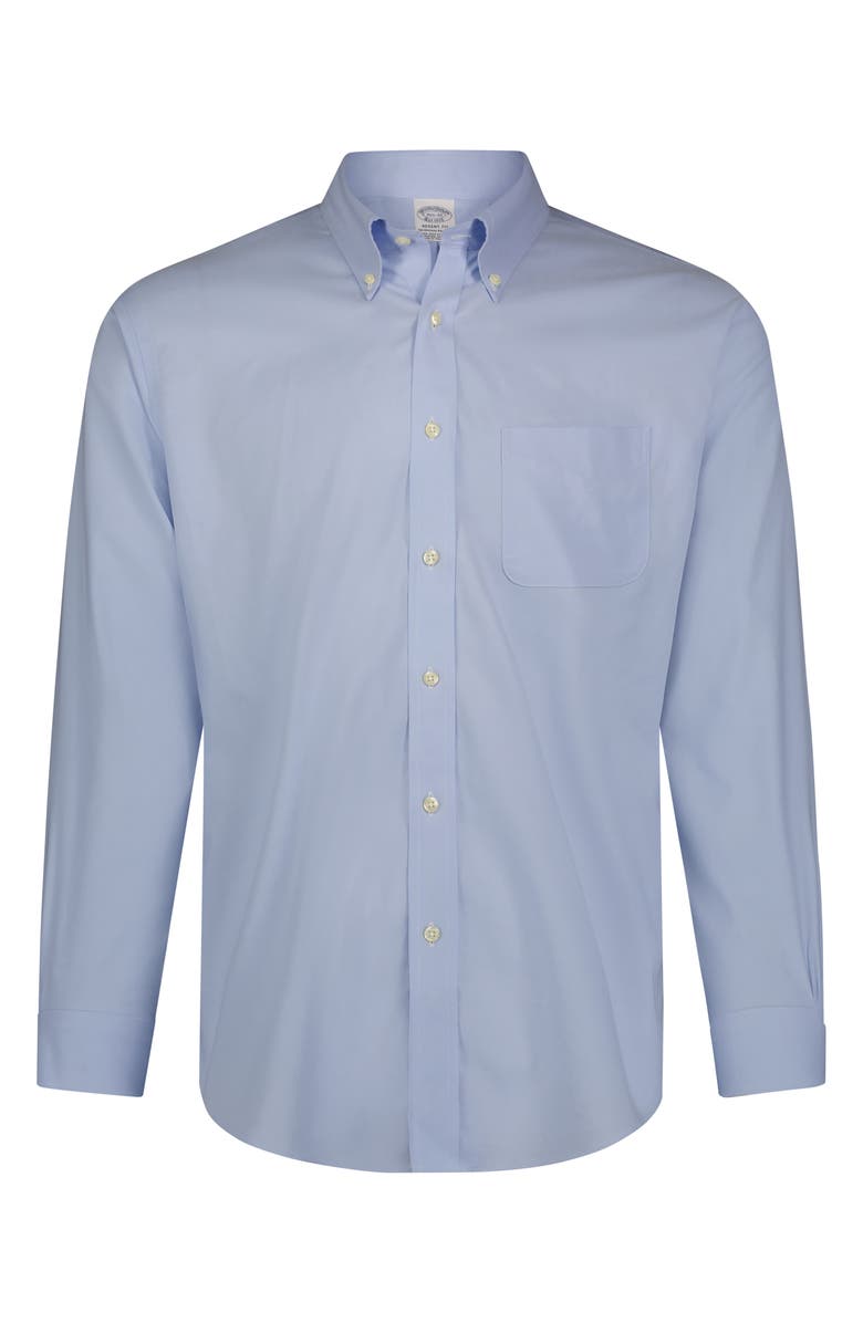 Brooks Brothers Non-Iron Stretch Regent Fit Supima<sup>®</sup> Cotton Dress Shirt, Alternate, color,