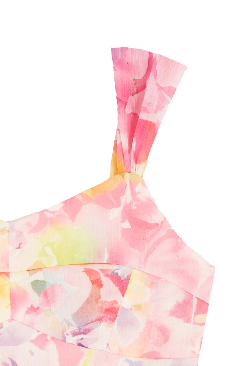 Rare Editions Kids' Chiffon Party Dress, Alternate, color, Pink Multi