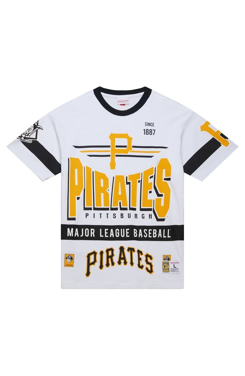 Mitchell & Ness Men's Mitchell & Ness White Pittsburgh Pirates Cooperstown Collection Team Origins Premium T-Shirt, Alternate, color, White