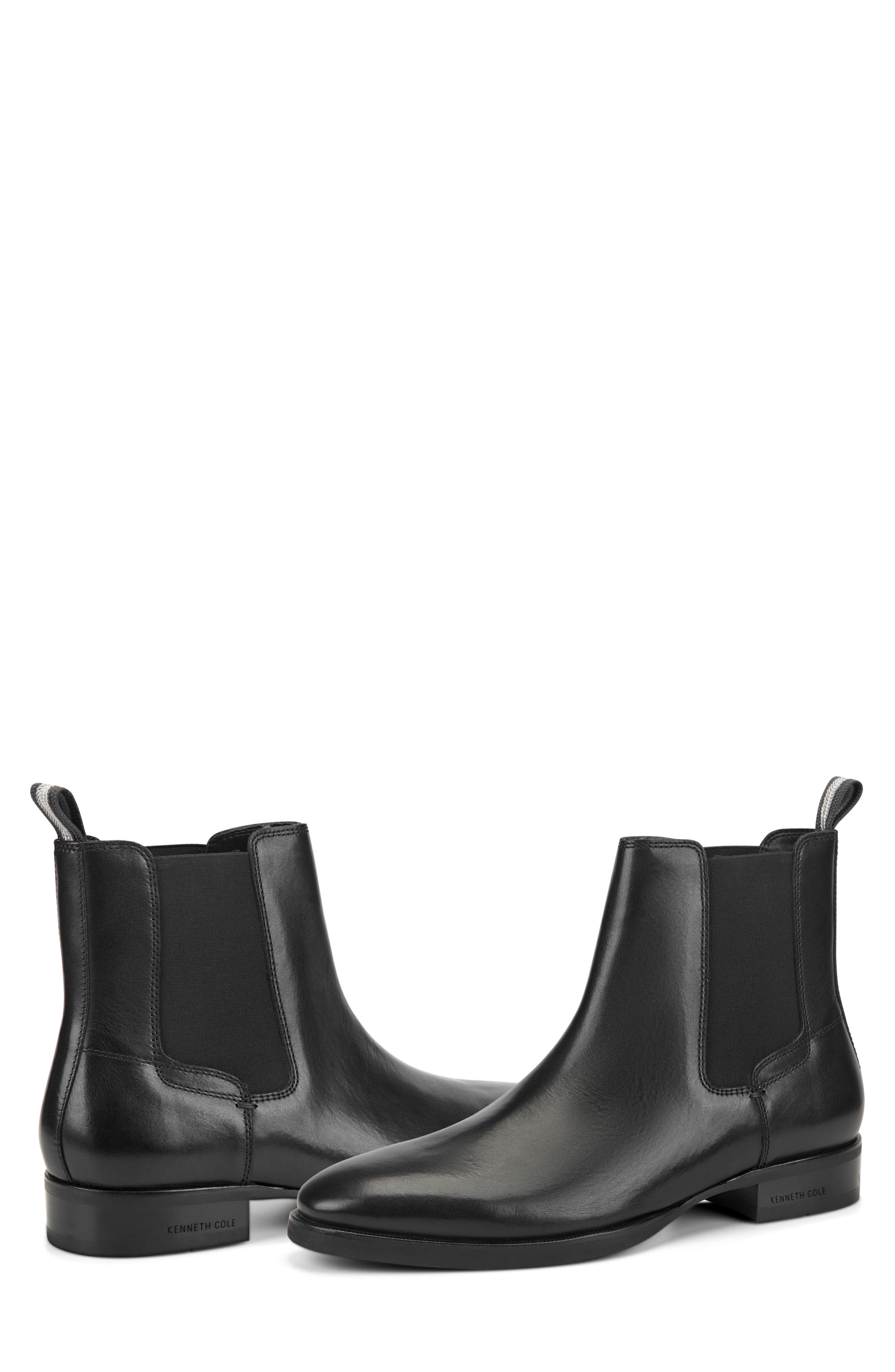 Kenneth Cole New York Raymond Chelsea Boot, Alternate, color, Black/ Charcoal/ Silver