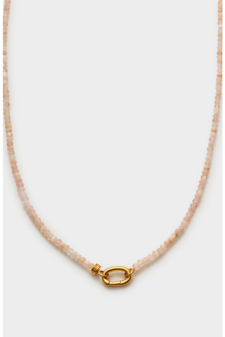 Sunstone Necklace, Main, color, Gold