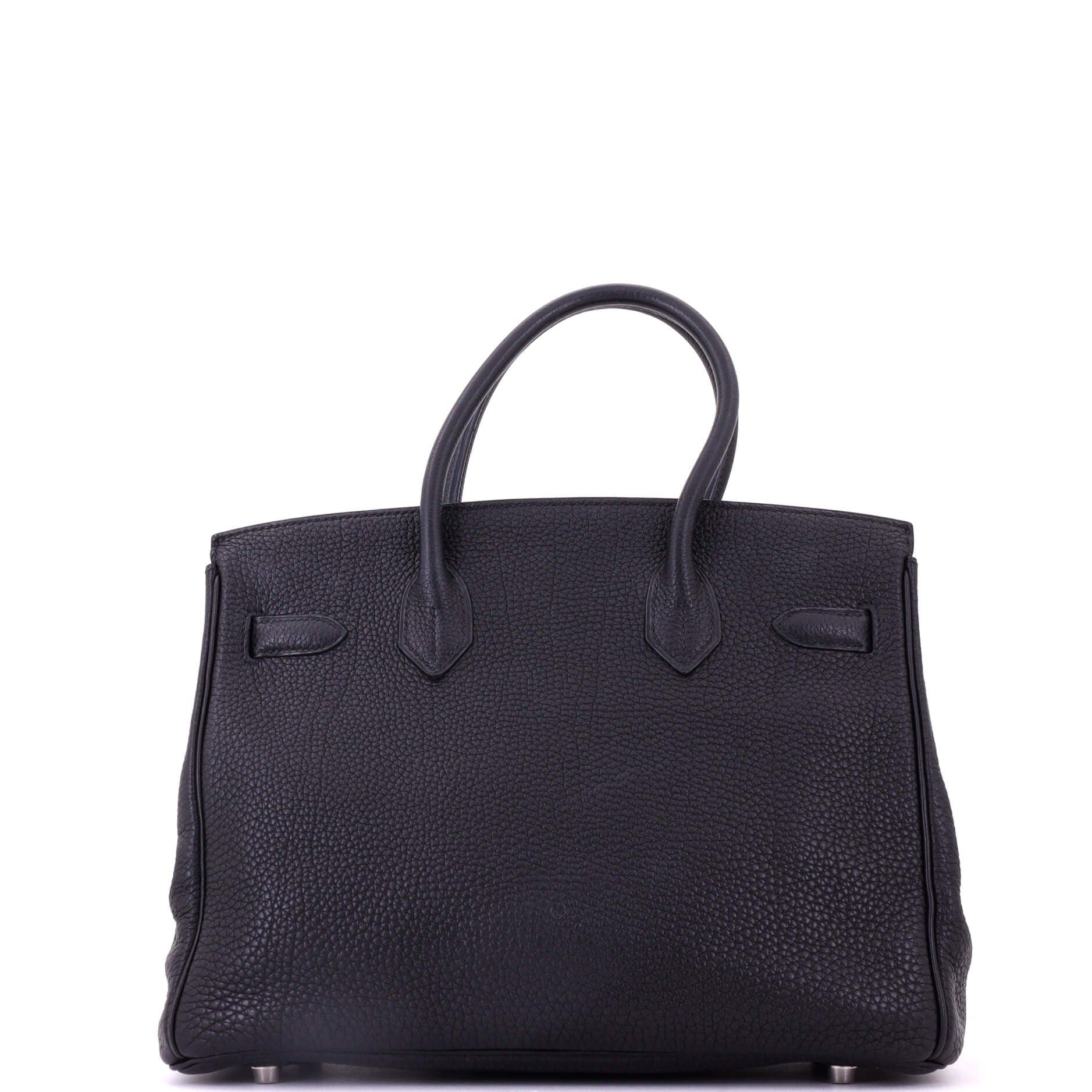 Birkin Handbag Black Togo with Palladium Hardware 30, Alternate, color, Black