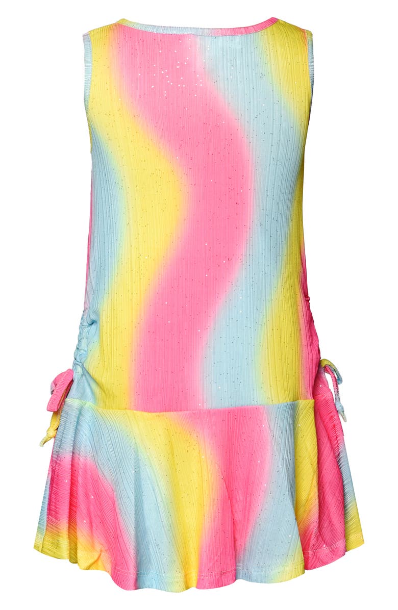 Sara Sara Kids' Rainbow Drop Waist Dress, Alternate, color, Pink Multi