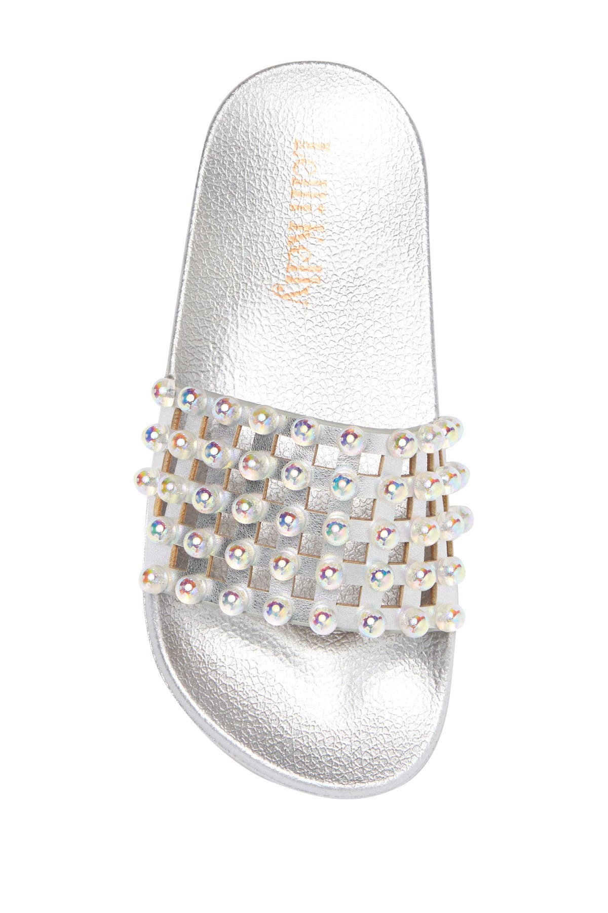 Lelli Kelly Vittoria Faux Pearl Embellished Slide Sandal, Alternate, color, 