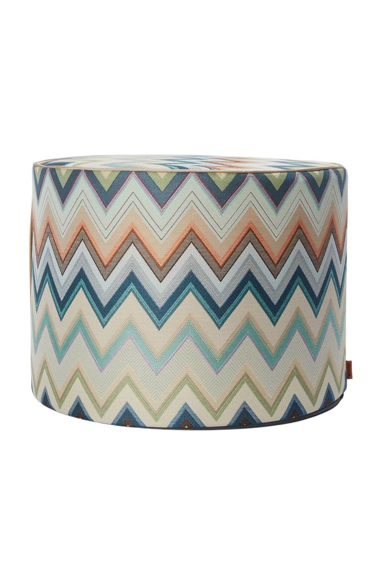 Missoni Home Agadir Cylindrical Pouffe 40x30 Cm, Main, color, Blue