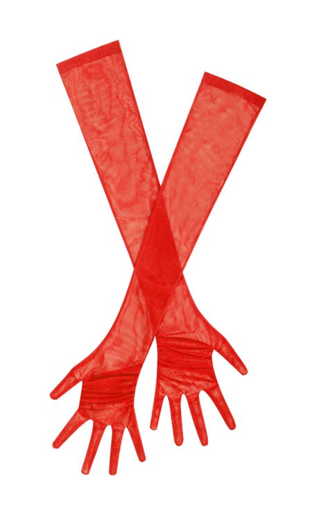 Qira Mesh Opera-length Gloves