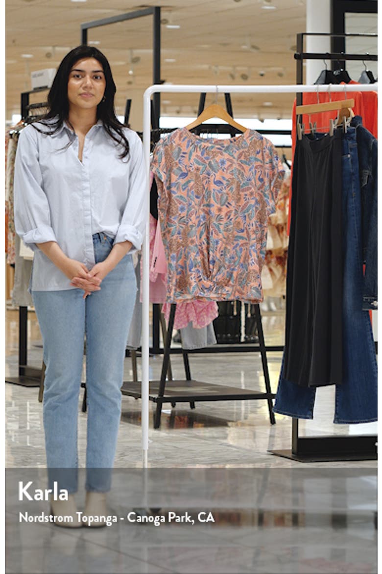 Floral Twist Hem Top (Nordstrom Exclusive) video