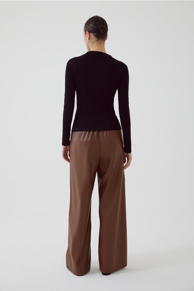 Aglaia Tulle Blouse, Alternate, color, BLACK