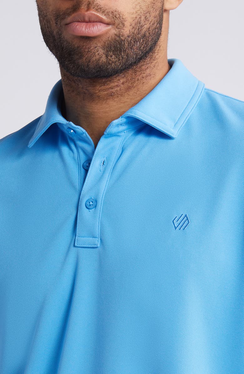 Johnston & Murphy XC4<sup>®</sup> Cool Degree Performance Golf Polo, Alternate, color, Light Blue