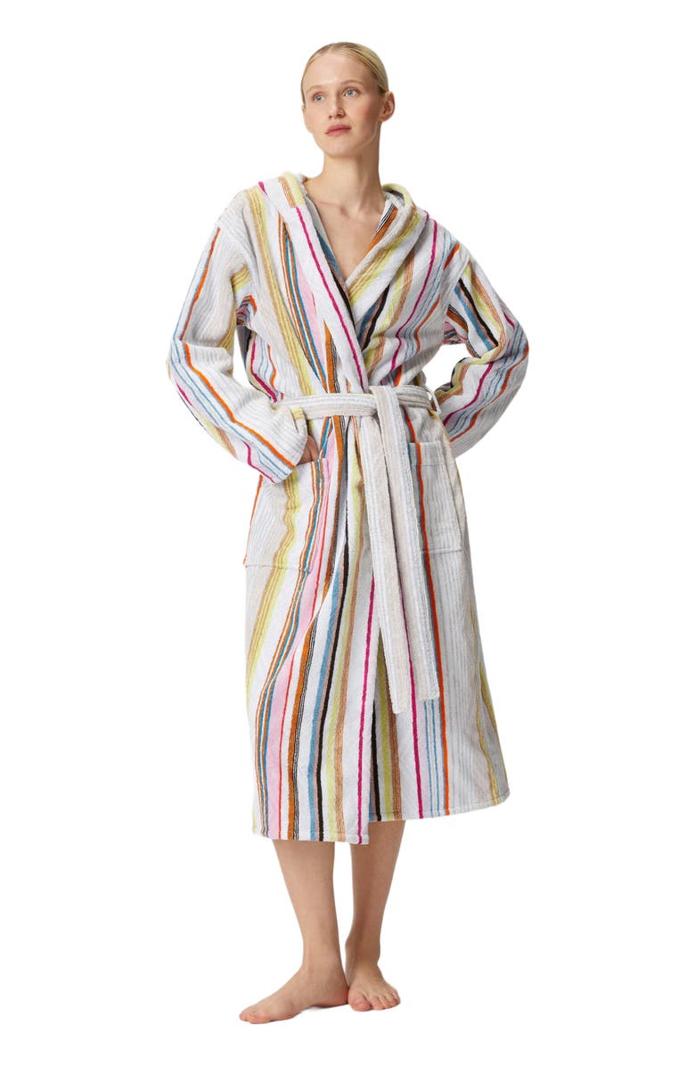 Missoni Home Moonshadow Cotton Terry Bathrobe With Lurex, Main, color, Multicoloured