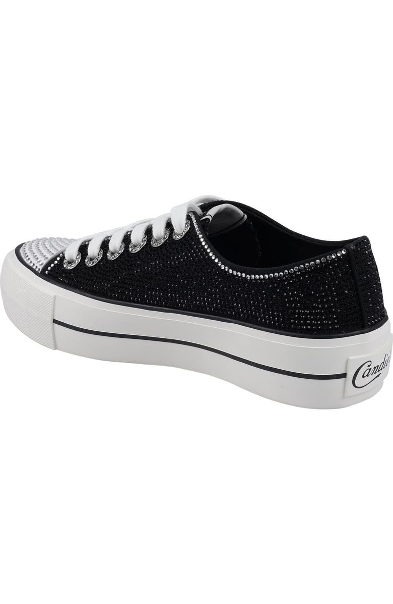 Candie's Leann Low Top Platform Sneaker, Alternate, color, Black