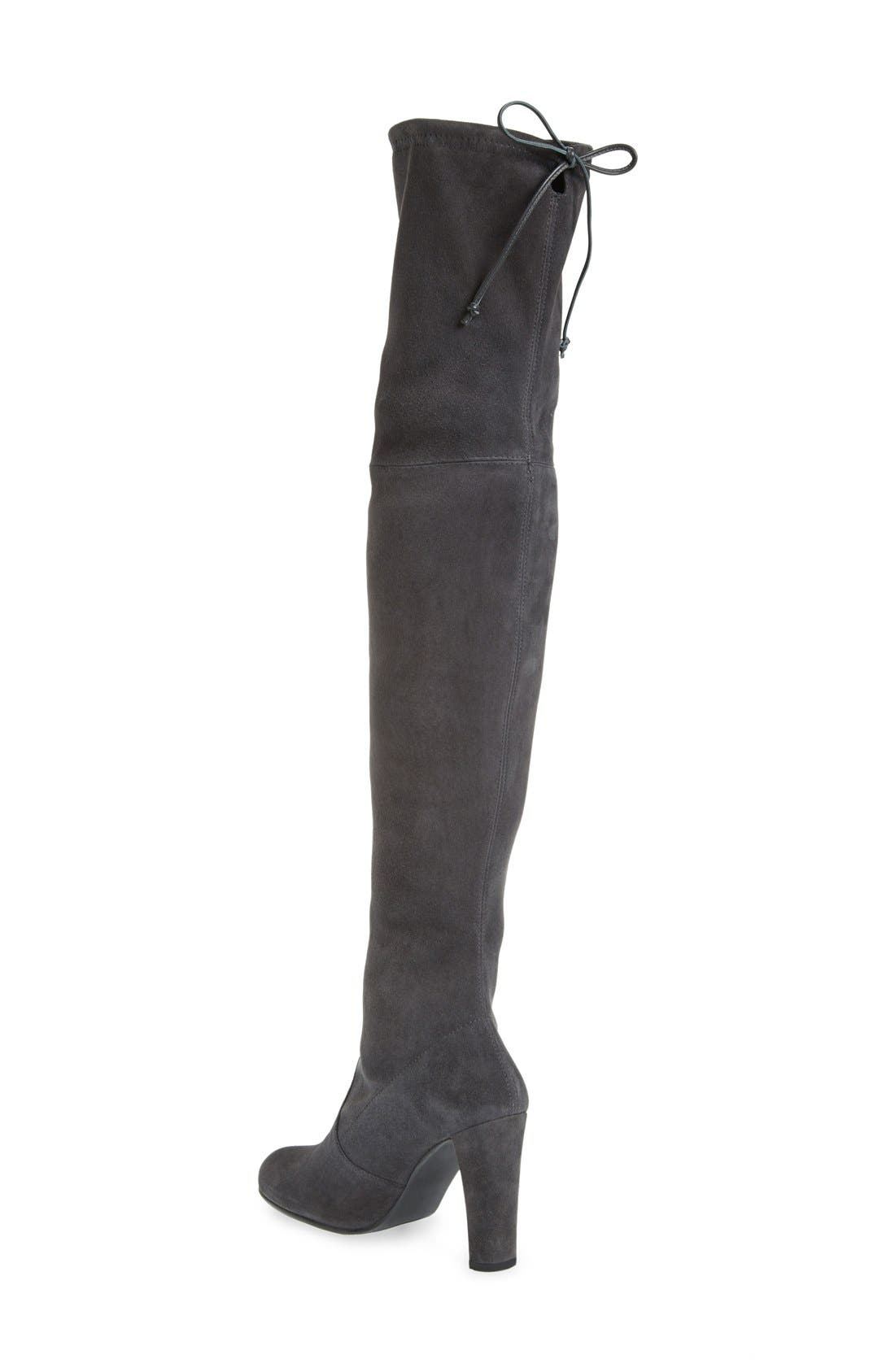 'Highland' Over the Knee Boot, Alternate, color, SLATE SUEDE
