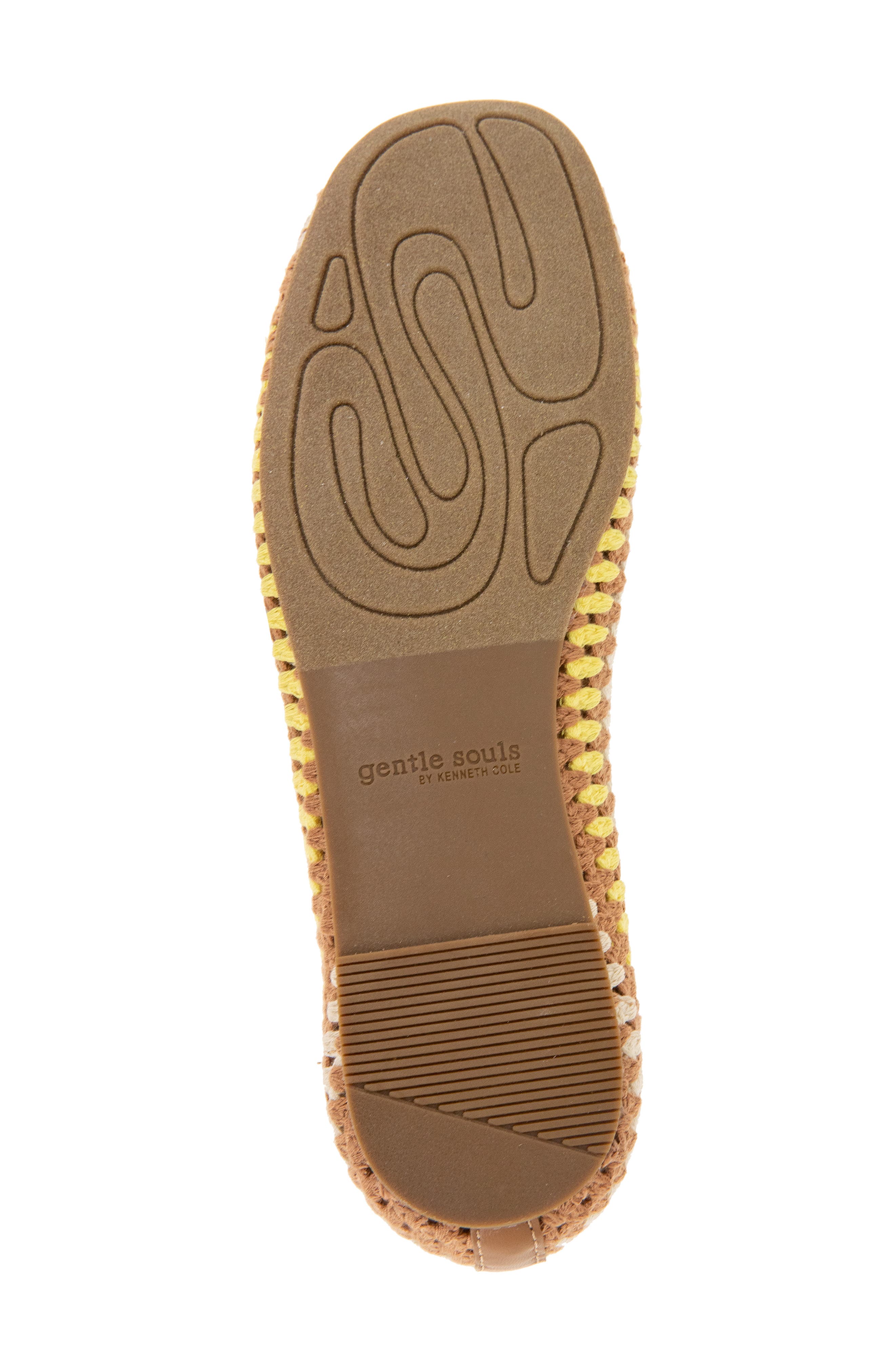 Mable Macramé Flat, Alternate, color, BANANA MULTI FABRIC